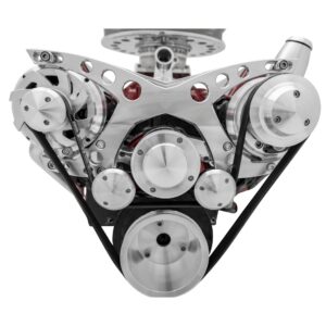 Big Block Chevy Revolver Serpentine System - PS & ALT - Billet-Key