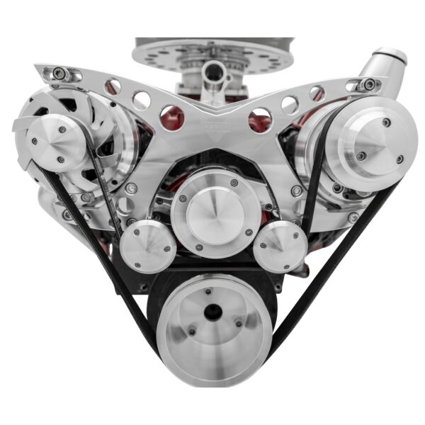Big Block Chevy Revolver Serpentine System - PS & ALT - Billet-Key