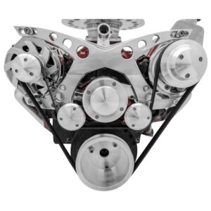 Big Block Chevy Revolver Serpentine System - PS & ALT - Saginaw-Key