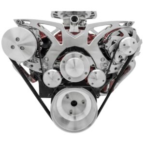 Big Block Chevy Style Track Serpentine System - EWP - PS & ALT