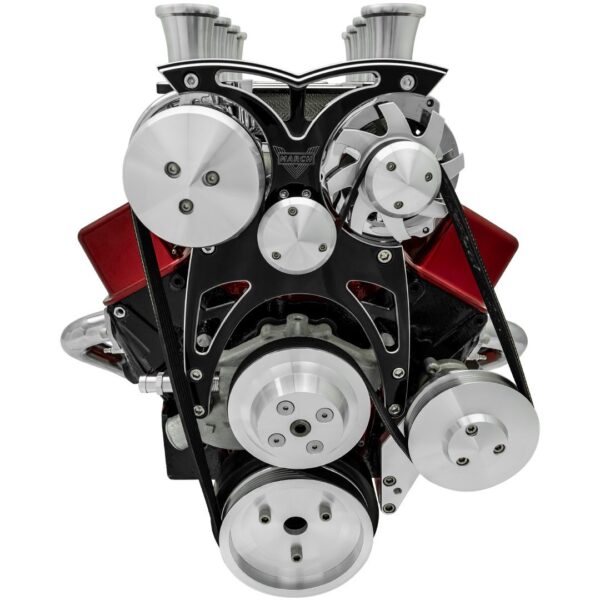 Small Block Chevy Style Track - Street Rod - AC & PS - GMT2 - Black Onyx