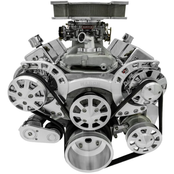 Big Block Chevy Sport Track Serpentine System - AC & PS - Saginaw-Key