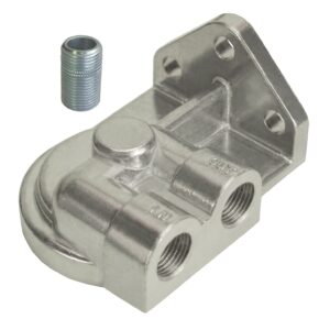 Single Right 1/2" NPT Port Filter Mount with 3/4"-16 Filter Threads