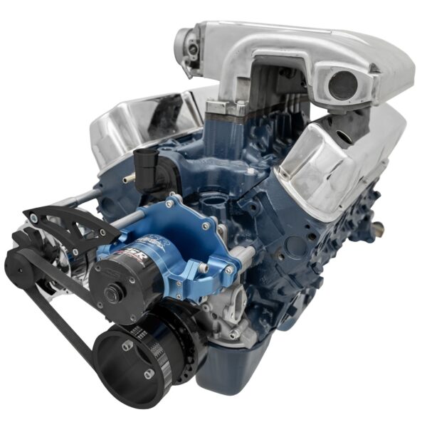 Small Block Ford Serpentine Conversion Ultra - 351W - EWP - ALT Only - Black