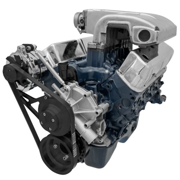 Small Block Ford High Flow Serpentine Conversion Deluxe - 302 - ALT Only - Black