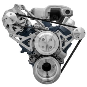 Small Block Ford High Flow Serpentine Conversion; 351W - ALT Only - Reverse