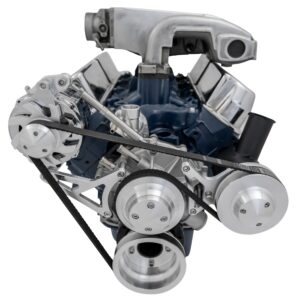 Small Block Ford High Flow Serpentine Conversion Deluxe - 302 - PS & ALT