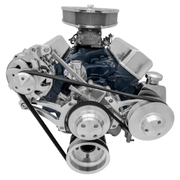 Small Block Ford Serpentine Conversion Ultra - Mid-Mount - 302 - PS-Saginaw