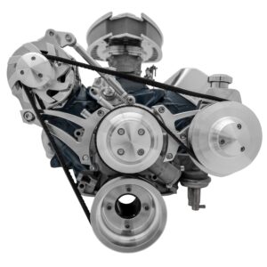 Small Block Ford Serpentine Conversion Ultra - Mid-Mount - 302 - PS-Saginaw