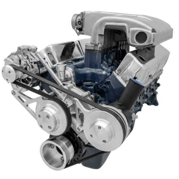 Small Block Ford Serpentine Conversion Deluxe - 351W - PS - Reverse