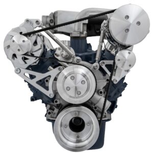 Small Block Ford High Flow Serpentine Conversion Ultra - 351W - AC & ALT