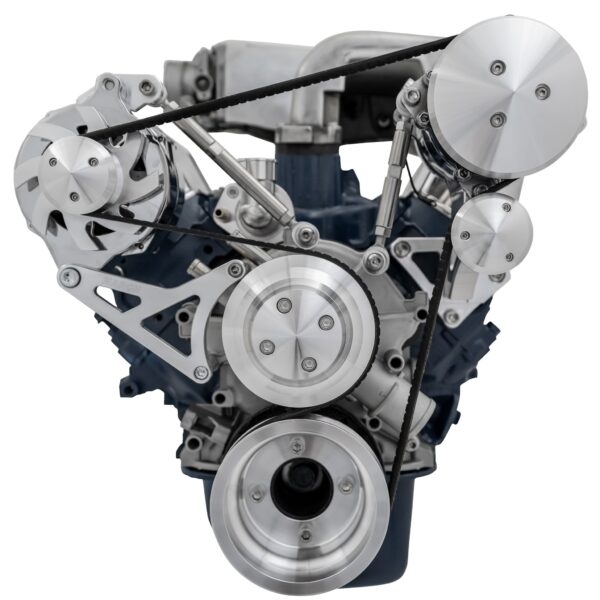 Small Block Ford High Flow Serpentine Conversion Ultra - 351W - AC & ALT