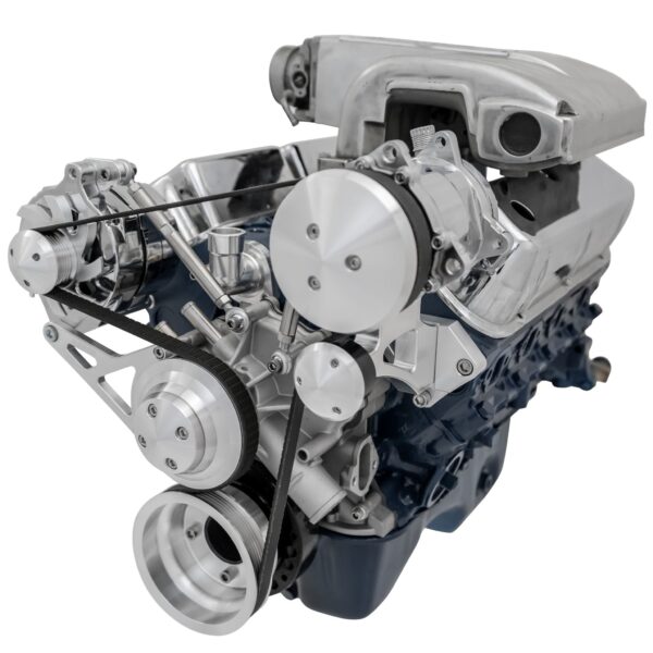 Small Block Ford High Flow Serpentine Conversion Ultra - 351W - AC & ALT