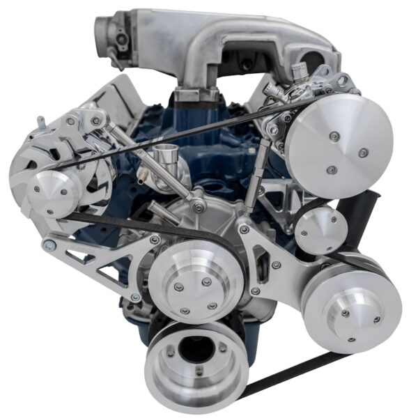 Small Block Ford High Flow Serpentine Conversion Deluxe - 302 - AC & PS