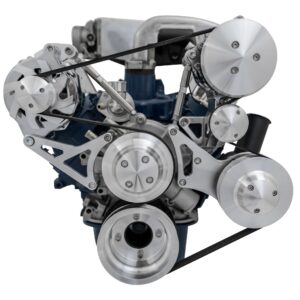 Small Block Ford High Flow Serpentine Conversion Ultra - 351W - AC & PS-Mustang