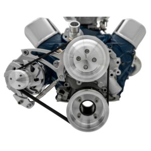 Small Block Ford Serpentine Conversion Ultra - 351W - Late - 4 Bolt - ALT Only