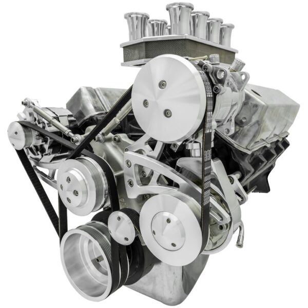 Big Block Ford Serpentine Conversion Ultra - AC & PS - 508 - Saginaw-Key