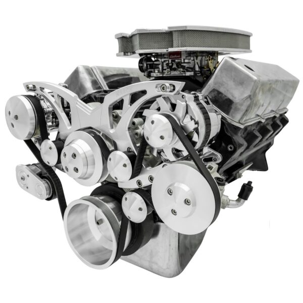 Big Block Ford All Inclusive Chrome Style Track Serpentine System (AC/PS/ALT)
