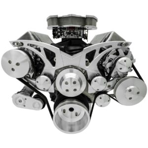 Big Block Ford All Inclusive Chrome Style Track Serpentine System (AC/PS/ALT)