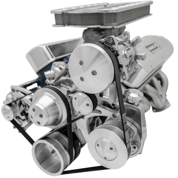 Small Block Ford Serpentine Conversion Ultra - Early - 3 Bolt - PS-Saginaw
