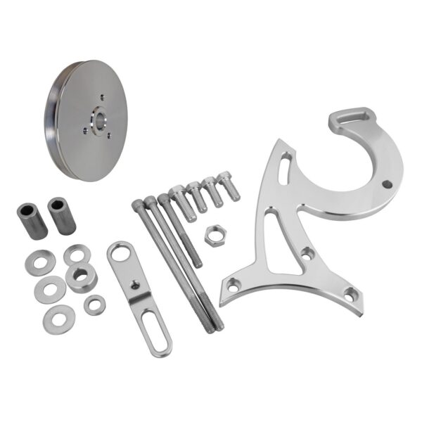 Small Block Ford Power Steering Bracket w/ Pulley - 302 - Late