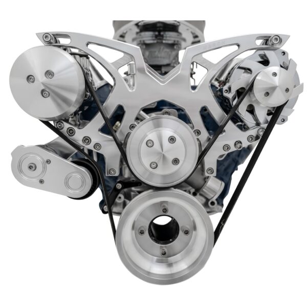 Small Block Ford Style Track Serpentine System: AC & ALT