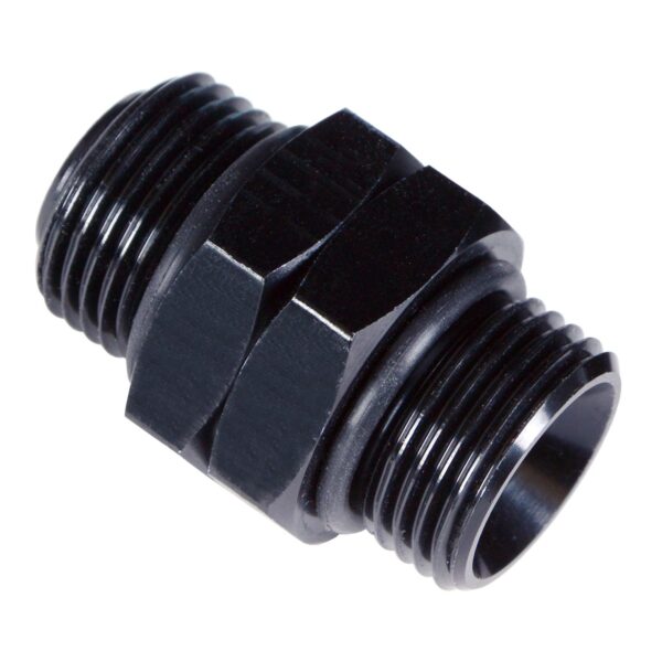 Aluminum Coupler Fitting, -10AN x -10AN 7/8-14 O-ring, Bright Anodized