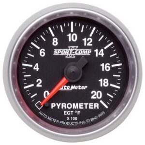 2-1/16in PYROMETER, 0-2000 deg deg F, SPORT-COMP II