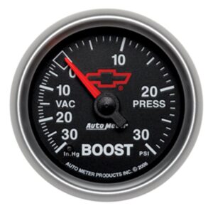 2-1/16 in. BOOST/VACUUM, 30 IN HG/30 PSI, GM BLACK