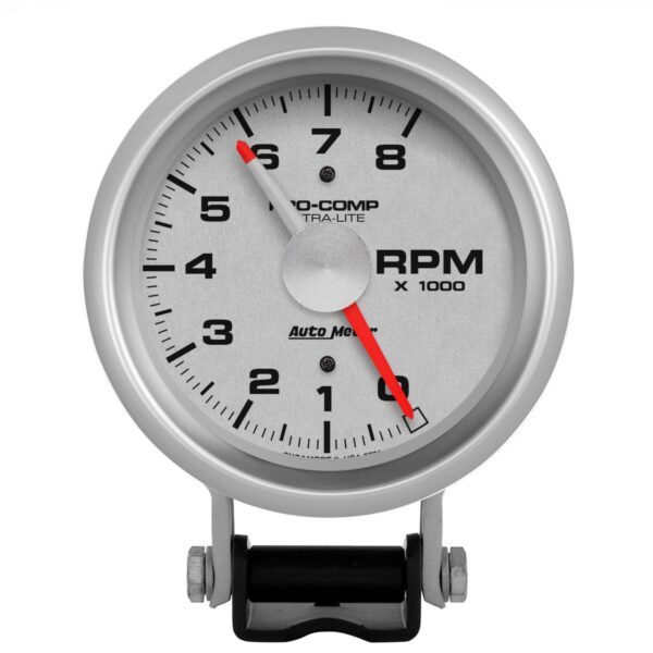 3-3/4 in. PEDESTAL TACHOMETER, 0-8,000 RPM, ULTRA-LITE