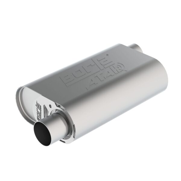CrateMuffler Muffler Chevrolet LS3 6.2L V8 Stock Output 2.5" Offset Inlet/ 2.5" Offset Outlet ATAK