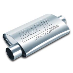 ProXS Muffler 2.25in Offset Inlet/ 2.25in Center Outlet 4in x 9.5in Oval x 14in Long Body