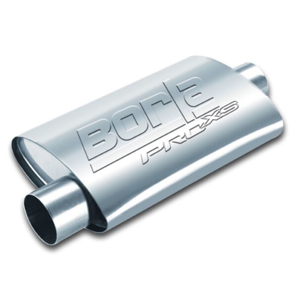 ProXS Muffler 2.25in Offset Inlet/ 2.25in Center Outlet 4in x 9.5in Oval x 14in Long Body
