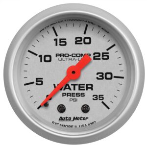2-1/16 in. WATER PRESSURE, 0-35 PSI, ULTRA-LITE