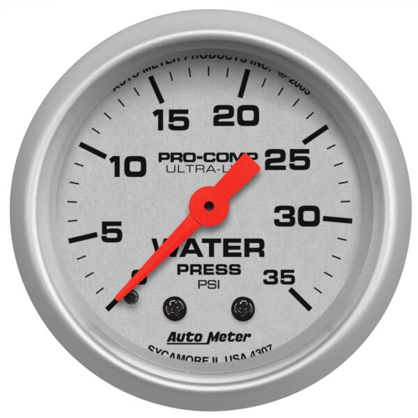 2-1/16 in. WATER PRESSURE, 0-35 PSI, ULTRA-LITE