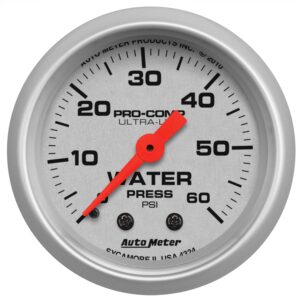 2-1/16 in. WATER PRESSURE, 0-60 PSI, ULTRA-LITE