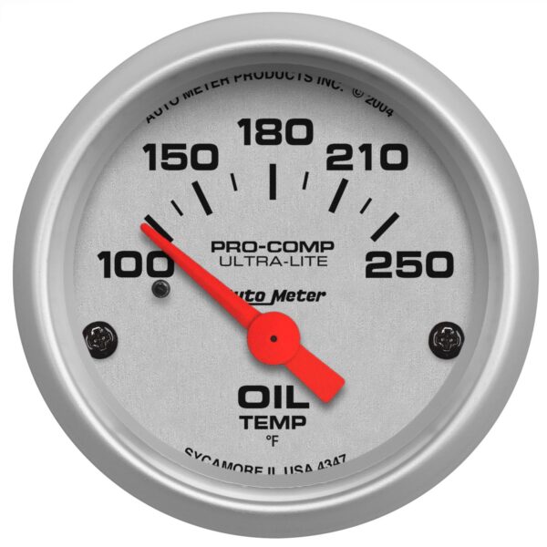 2-1/16 in. OIL TEMPERATURE, 100-250 Fahrenheit, ULTRA-LITE