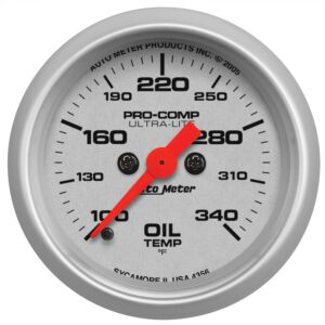2-1/16in OIL TEMPERATURE, 100-340 deg F, ULTRA-LITE