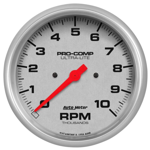 5 in. IN-DASH TACHOMETER, 0-10,000 RPM, ULTRA-LITE