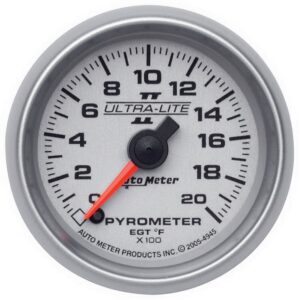 2-1/16 in. PYROMETER, 0-2000 Fahrenheit, ULTRA-LITE II