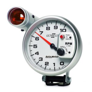 5 in. PEDESTAL TACHOMETER, 0-10,000 RPM, ULTRA-LITE II