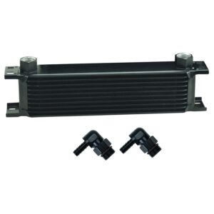 10 Row Series 10000 Stack Plate Oil Fluid Cooler, 90 degree swivel -10AN