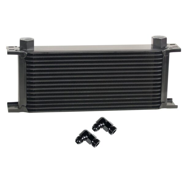 16 Row Series 10000 Stack Plate Oil Fluid Cooler, 90 degree swivel -8AN