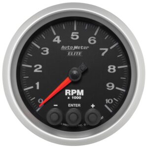 3-3/8 in. IN-DASH TACHOMETER, 0-10,000 RPM, ELITE