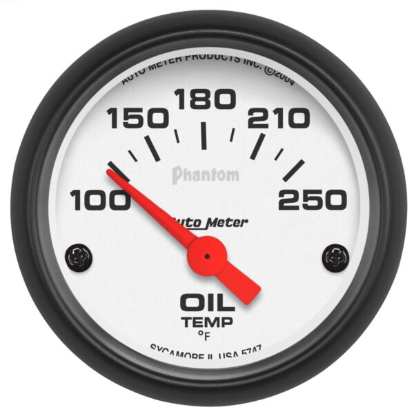 2-1/16 in. OIL TEMPERATURE, 100-250 Fahrenheit, PHANTOM