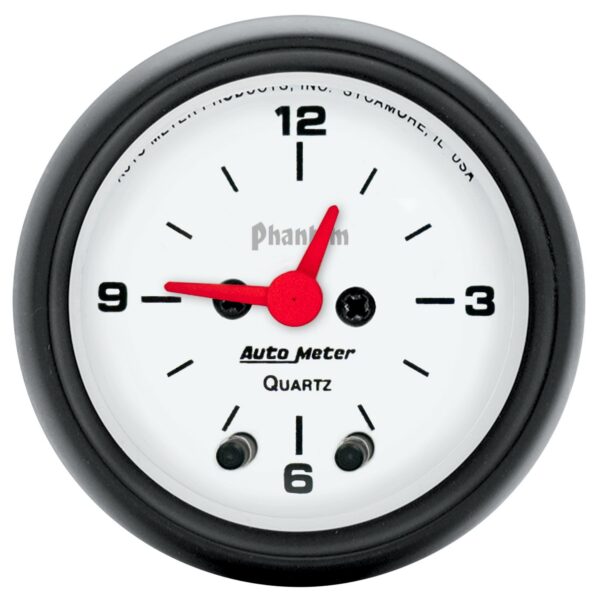 2-1/16 in. CLOCK, 12 HOUR, PHANTOM