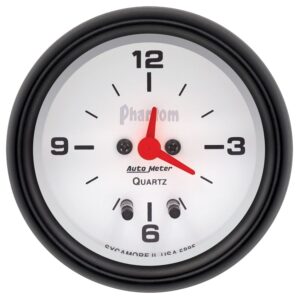 2-5/8 in. CLOCK, 12 HOUR, PHANTOM