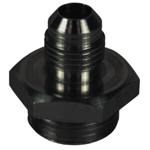 Aluminum Cooler/Adapter Fitting -6AN x -10AN O-ring, Bright Anodized