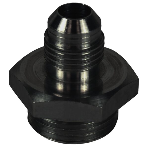 Aluminum Cooler/Adapter Fitting -6AN x -10AN O-ring, Bright Anodized