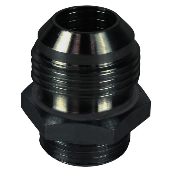 Aluminum Cooler/Adapter Fitting -10AN x -10AN O-ring, Bright Anodized